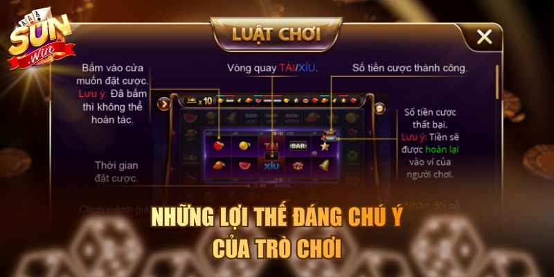 Những lợi thế đáng chú ý của trò chơi xèng