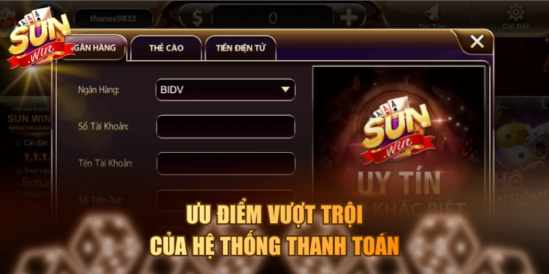 Ưu điểm vượt trội của hệ thống thanh toán